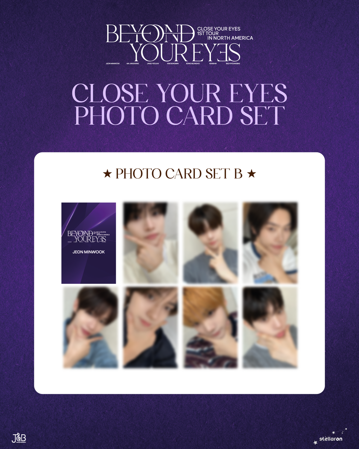 CYE: NORTH AMERICA TOUR Beyond Your Eyes Photo Cards