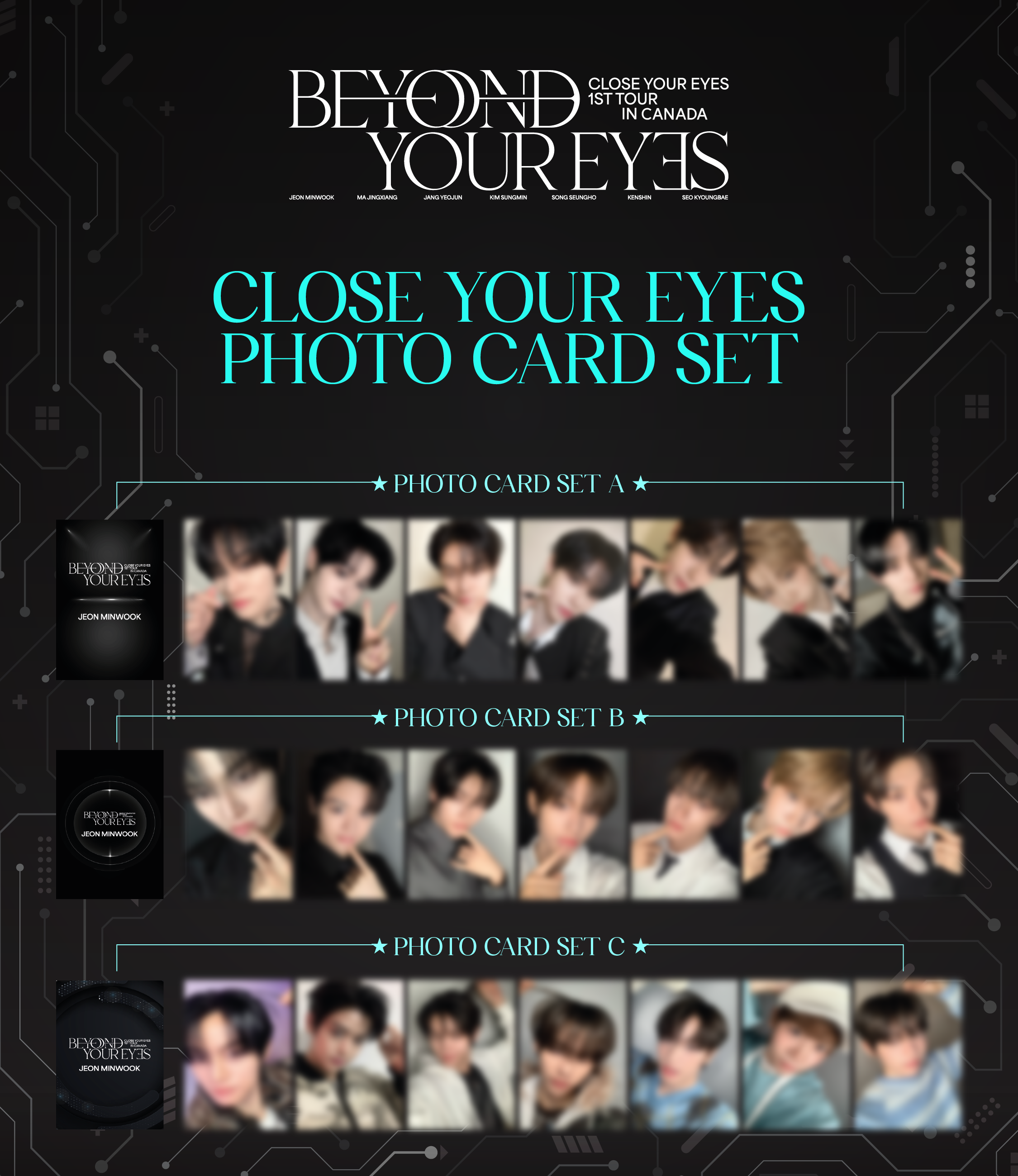 CLOSE YOUR EYES Photo Card