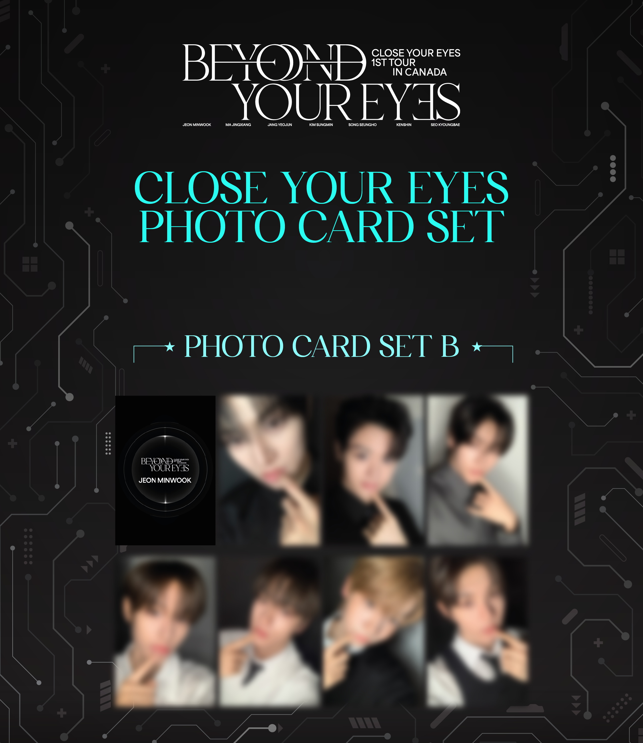 CLOSE YOUR EYES Photo Card