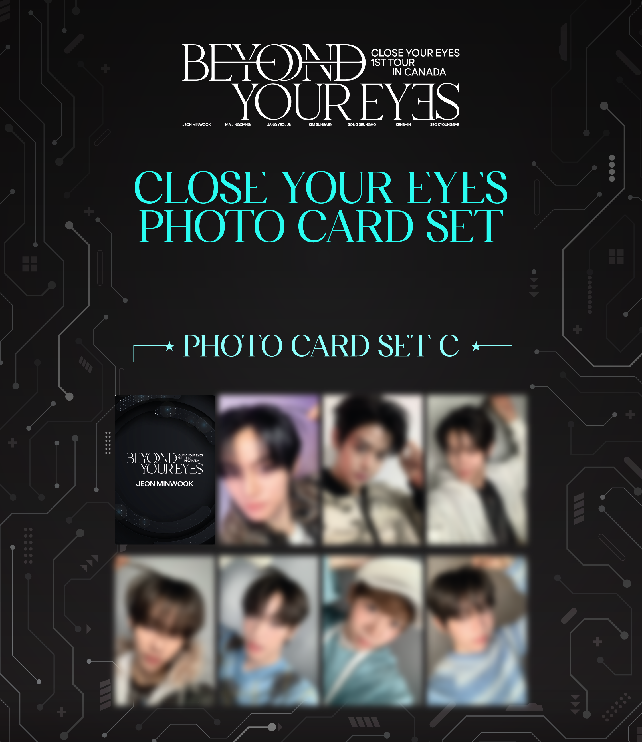 CLOSE YOUR EYES Photo Card